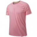 Summer colorful cation pinhole stitching T-shirt moisture wicking quick-drying clothes breathable sports outdoor leisure running 