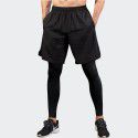 Men's tights fake two-piece fitness exercise running training 