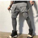 Fall pants men's fashion hip-hop big pocket casual sports pants men's work pants 