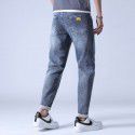 New Spring and Autumn Men's Jeans Fashion Fashion Brand Casual Stretch Small Straight Fit Fashion Jeans Men 