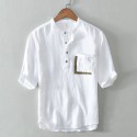 New stitching T-shirt shirt Men's loose casual short sleeve solid color T-shirt Men's wear 