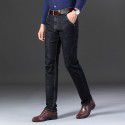 Men's Jeans Spring and Autumn Comfortable Elastic Versatile Light Business Little Dad Pants Show Young Men's Style 