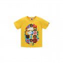 Children's colorful square casual short sleeve T-shirt for boys and girls 