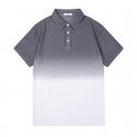 Men's Summer New Loose Fashion Brand Hanging Dyed Half Sleeve Men's Top Youth Gradual Menswear 