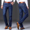 Men's Jeans Spring and Autumn Comfortable Elastic Versatile Light Business Little Dad Pants Show Young Men's Style 