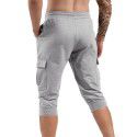 Muscle Fitness Sports Men's Capris Running Training Relaxed Medium Pants 