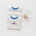 Summer breathable mesh cotton series T-shirt for boys and girls Short Sleeve T-shirt 3-piece set 