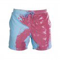 New Water Colored Swimming Pants Beach Pants Men's Personalized European and American Large Warm Colored Shorts 