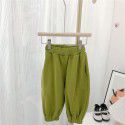 Girls' trousers Spring and autumn outerwear new style fashionable girls' children's clothes Spring and autumn simple casual pants 