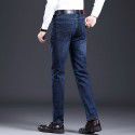 Autumn and Winter New Youth Jeans Men's Slim Fit Thick Elastic Versatile Korean version Feet casual pants Men's wear 