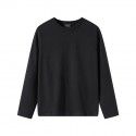 Heavy Duty Carbon Brushed Combed Cotton Amikaki Fashion Foreign Trade Clothing Long Sleeve T-shirt Men 