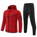 Autumn and Winter Men's Sports Imitation Cotton Sweater Set Basketball Football Fitness Leisure Team Jersey Playcoat Training Zipper Coat 