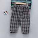 Boys' Pants Checkered Autumn New Children's Spring Autumn Casual Pants Western Pants Baby Pants Thin Fashionable 