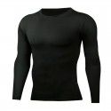 Sports tight-fitting long-sleeved quick-drying training fitness suit men's high elastic compression basketball top football running 