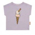 Classic series ice cream cone light purple sleeveless short T-shirt 