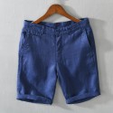 Summer New Men's Linen Shorts Relaxed Casual Beach Casual Capris Men's Wear 