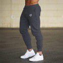 Muscle Style Men's Autumn and Winter New Sports Leisure Slim Fit Fitness Pants Men's Pants Small Leg Strap Pants 