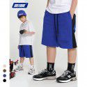 Children's three-dimensional new double thread cotton sports pants Boys' five-point pants Street trend 