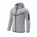 Autumn and Winter Men's Sports Imitation Cotton Sweater Set Basketball Football Fitness Leisure Team Jersey Playcoat Training Zipper Coat 