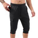 Muscle Fitness Sports Men's Capris Running Training Relaxed Medium Pants 