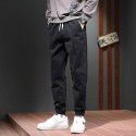 Mink cashmere cotton Harun pants warm sports casual pants men's autumn and winter pants loose tapered nine-point leggings 