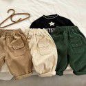 Children's corduroy pants Spring and autumn new baby casual pants wear boys' trousers Korean version 