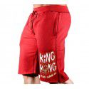 Muscle Fitness Summer Men's Sports Running Casual Shorts Drawcord Printed Cotton Stretch Capris 