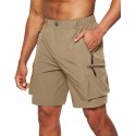 Men's Workwear Shorts Large New Zip Shorts Multi Pocket Mobile Men's Shorts 