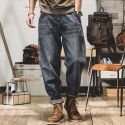 American Heavyweight Vintage Jeans Men's Loose Straight Fall New Amikaki Old Pants Men 