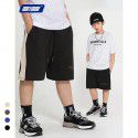 Children's three-dimensional new double thread cotton sports pants Boys' five-point pants Street trend 