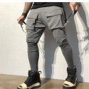 Fall pants men's fashion hip-hop big pocket casual sports pants men's work pants 