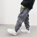 Boys' plush pants in winter New westernized style Medium and large children's plush pants Children's winter clothing Warm sports pants trend 