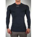 Muscle Fitness Brother Sports T-shirt High elastic men's quick-drying tights Long sleeve breathable round neck training bottom shirt 