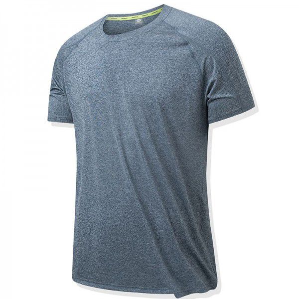 Summer colorful cation pinhole stitching T-shirt moisture wicking quick-drying clothes breathable sports outdoor leisure running 