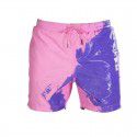 New Water Colored Swimming Pants Beach Pants Men's Personalized European and American Large Warm Colored Shorts 