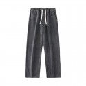 Men's Jeans Elastic Waist Straight Tube Loose Pants Autumn New Korean Fashion Versatile Casual Pants 