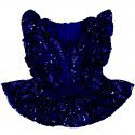 Summer girls mermaid T-shirt beach top mermaid glittering children sequin lace sleeve vest 