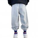 Children's Spring and Autumn New Big Boys' Spring and Autumn Grey Sports Guards Pants Casual Pants Korean Version 