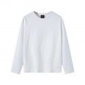 Heavy Duty Carbon Brushed Combed Cotton Amikaki Fashion Foreign Trade Clothing Long Sleeve T-shirt Men 