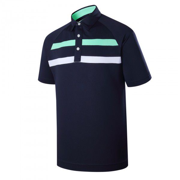 New Summer Panel Quick Dry Casual Stripe Breathable Outdoor Sportswear POLO Shirt Men's Short Sleeve Logo 