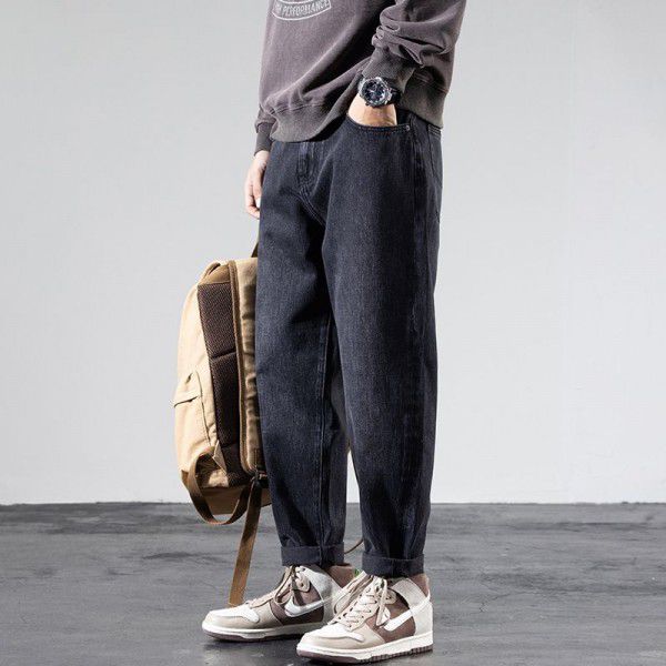 Autumn Fashion Long Jeans Men's Korean Fashion Casual Jeans Men's Slim Fit Pants 