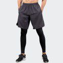 Men's tights fake two-piece fitness exercise running training 