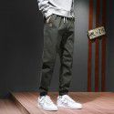 Mink cashmere cotton Harun pants warm sports casual pants men's autumn and winter pants loose tapered nine-point leggings 