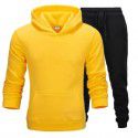 Autumn and winter men's sweater suit casual sports suit plush sweater suit men's hoodie 