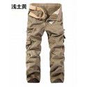 Menswear Mens Casual Solid Color Amazon Multi Pocket Washable Workwear Pants Outdoor Men's Pants 