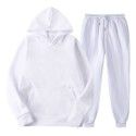 Spring and Autumn Men's Casual Solid Hooded Sportswear Couple Set Slim Fit Fashion Set 