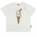 Classic series ice cream cone cream short sleeved T-shirt 