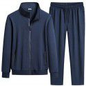 Men's casual sports suit cotton cardigan sweater pants two-piece fashionable and comfortable men's clothing 