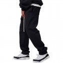 Fitness sports pants Men's running training casual loose breathable large straight pants 