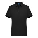 Solid color lapel T-shirt Men's cultural shirt printed with LOGO combed cotton casual high-quality work clothes polo shirt embroidery 